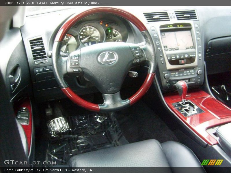 Mercury Silver Metallic / Black 2006 Lexus GS 300 AWD