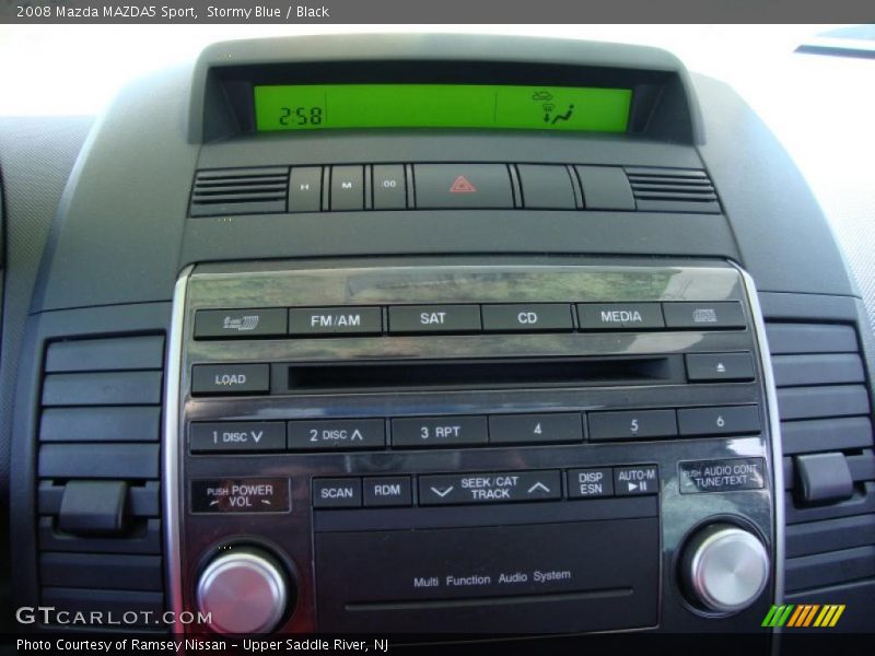 Stormy Blue / Black 2008 Mazda MAZDA5 Sport