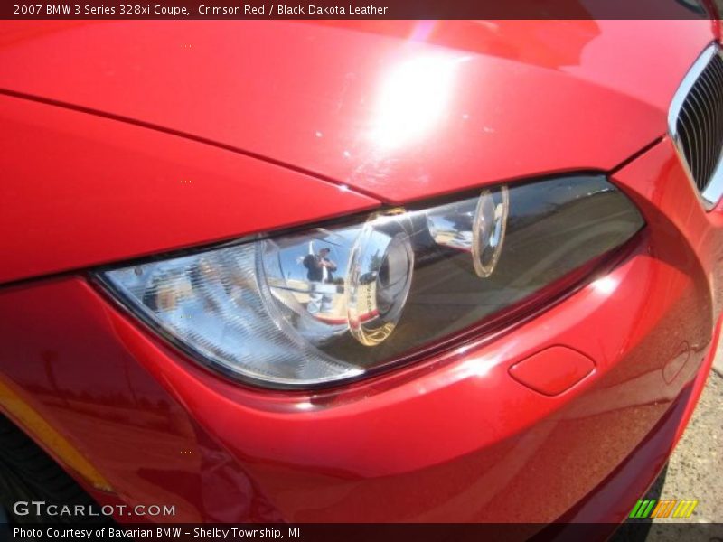 Crimson Red / Black Dakota Leather 2007 BMW 3 Series 328xi Coupe