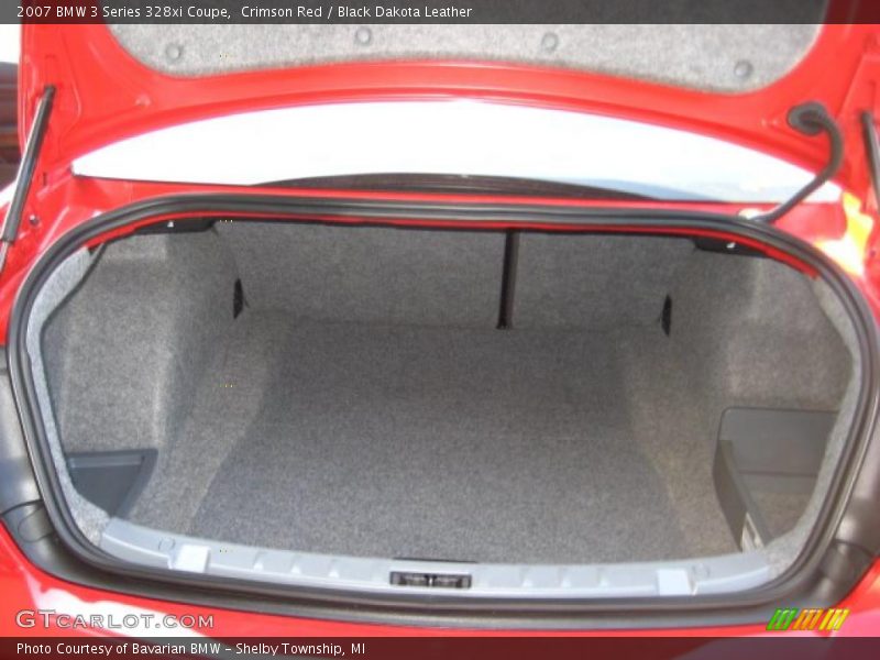 Crimson Red / Black Dakota Leather 2007 BMW 3 Series 328xi Coupe