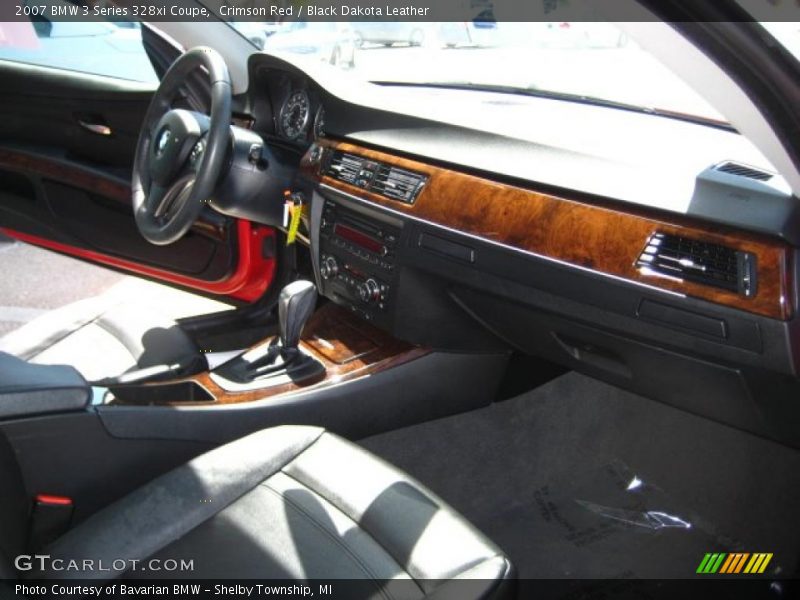 Crimson Red / Black Dakota Leather 2007 BMW 3 Series 328xi Coupe