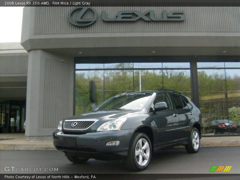 Flint Mica / Light Gray 2008 Lexus RX 350 AWD