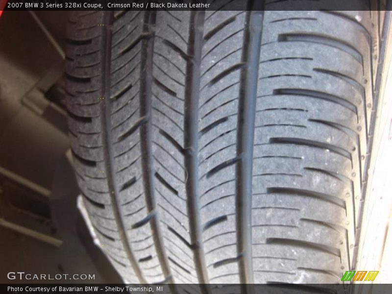 Crimson Red / Black Dakota Leather 2007 BMW 3 Series 328xi Coupe