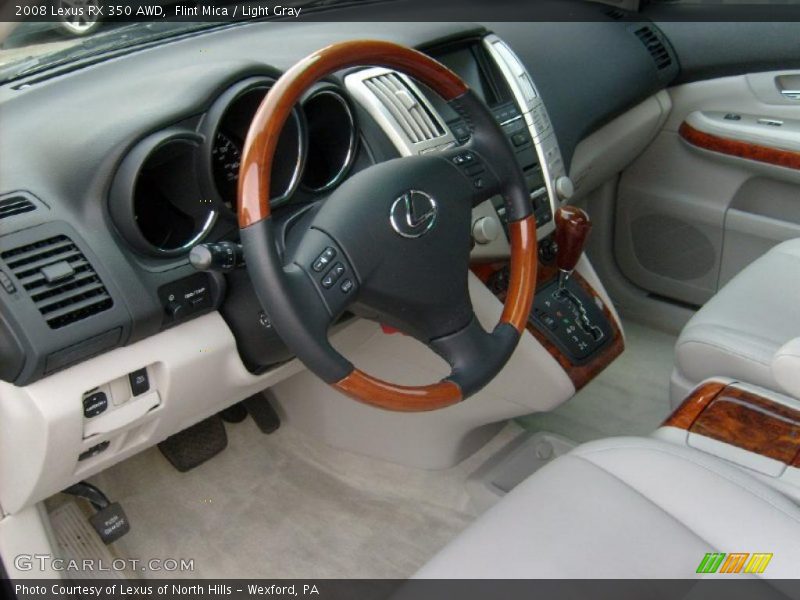 Flint Mica / Light Gray 2008 Lexus RX 350 AWD