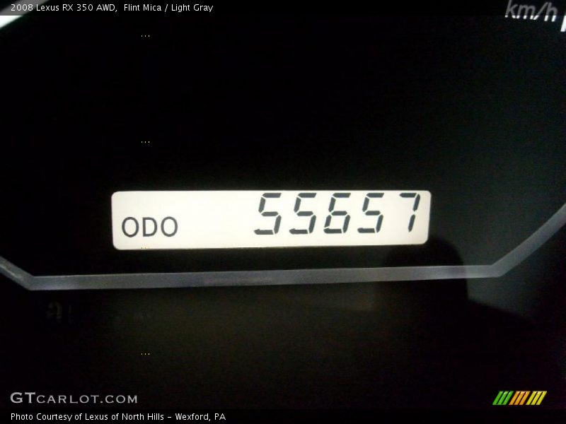 Flint Mica / Light Gray 2008 Lexus RX 350 AWD