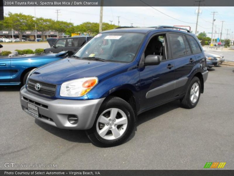Spectra Blue Mica / Dark Charcoal 2004 Toyota RAV4
