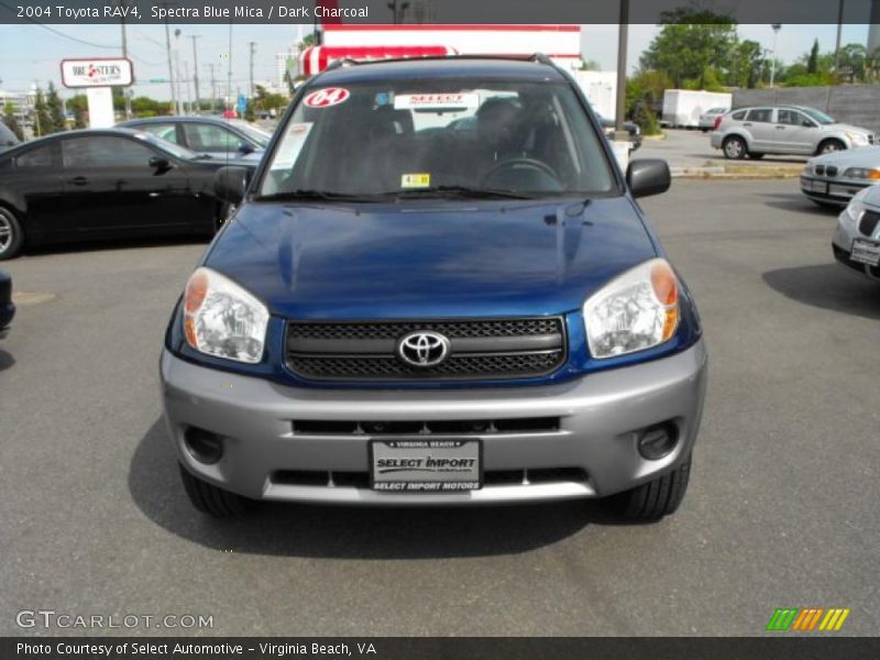Spectra Blue Mica / Dark Charcoal 2004 Toyota RAV4