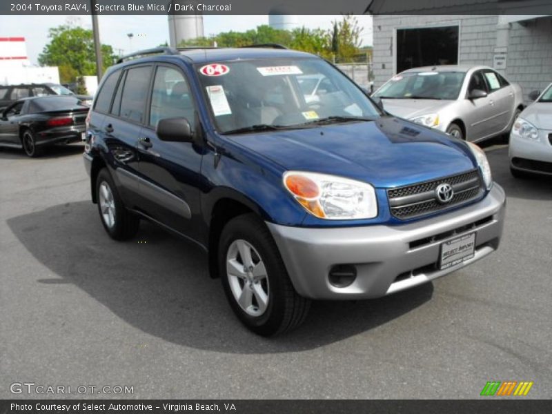 Spectra Blue Mica / Dark Charcoal 2004 Toyota RAV4