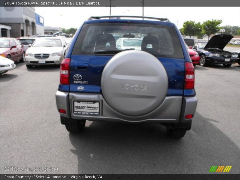 Spectra Blue Mica / Dark Charcoal 2004 Toyota RAV4