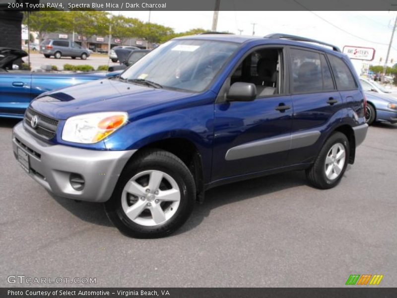 Spectra Blue Mica / Dark Charcoal 2004 Toyota RAV4