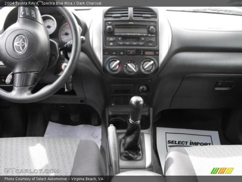 Spectra Blue Mica / Dark Charcoal 2004 Toyota RAV4