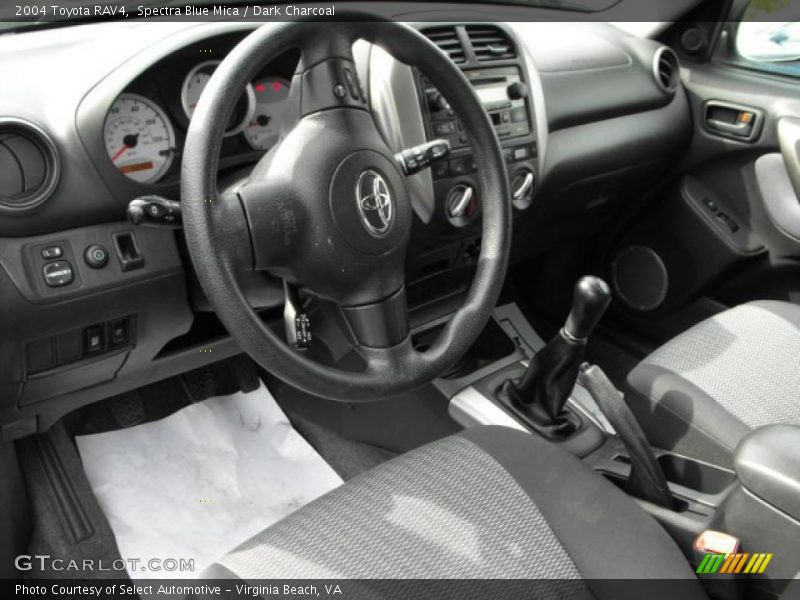 Spectra Blue Mica / Dark Charcoal 2004 Toyota RAV4
