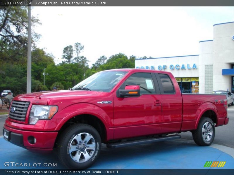 Red Candy Metallic / Black 2010 Ford F150 FX2 SuperCab
