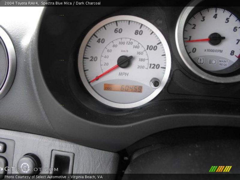 Spectra Blue Mica / Dark Charcoal 2004 Toyota RAV4