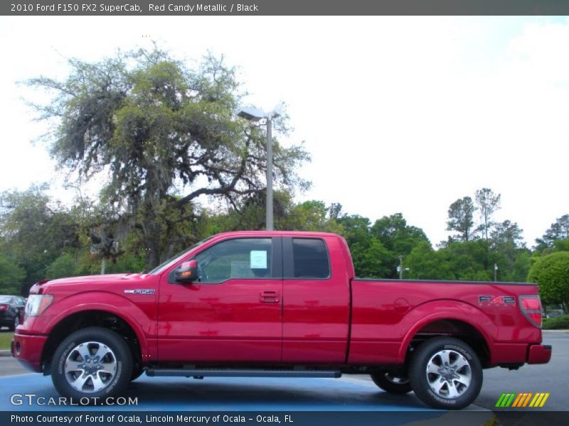 Red Candy Metallic / Black 2010 Ford F150 FX2 SuperCab
