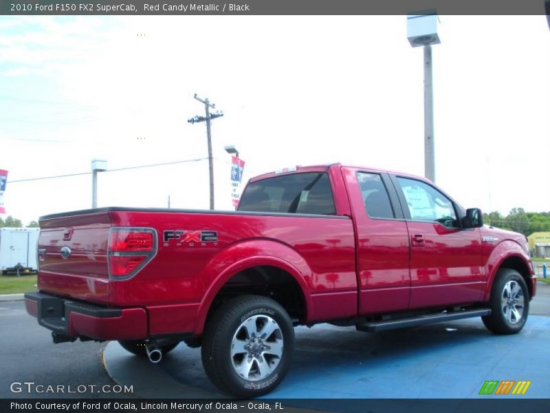 Red Candy Metallic / Black 2010 Ford F150 FX2 SuperCab