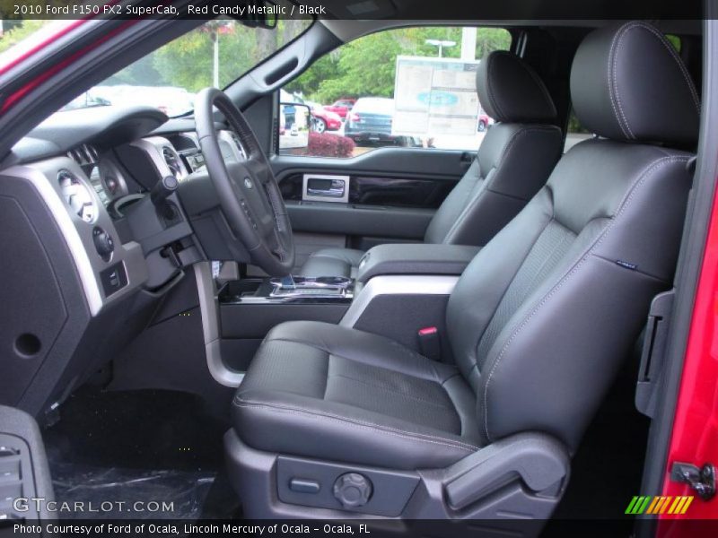 Red Candy Metallic / Black 2010 Ford F150 FX2 SuperCab