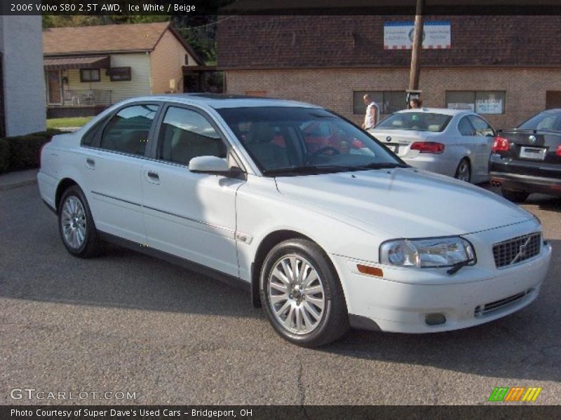 Ice White / Beige 2006 Volvo S80 2.5T AWD