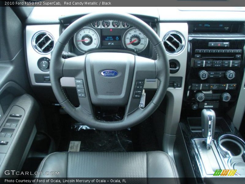 Red Candy Metallic / Black 2010 Ford F150 FX2 SuperCab