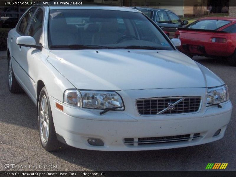 Ice White / Beige 2006 Volvo S80 2.5T AWD