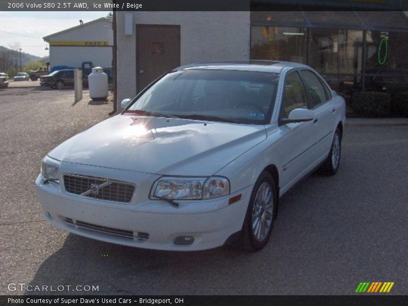 Ice White / Beige 2006 Volvo S80 2.5T AWD