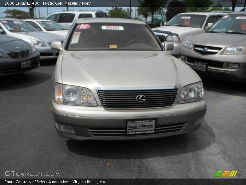 Mystic Gold Metallic / Ivory 2000 Lexus LS 400