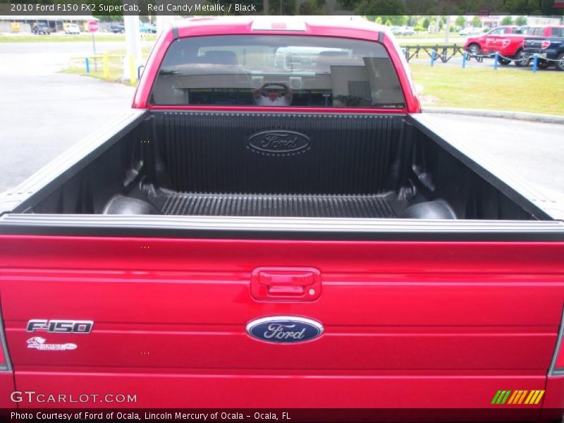 Red Candy Metallic / Black 2010 Ford F150 FX2 SuperCab