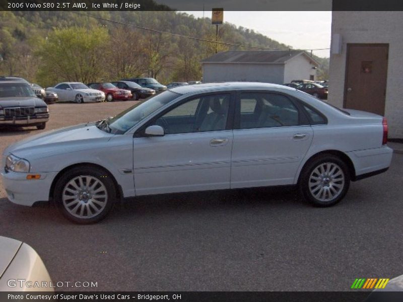 Ice White / Beige 2006 Volvo S80 2.5T AWD