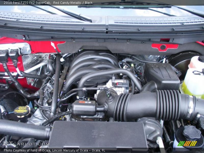 Red Candy Metallic / Black 2010 Ford F150 FX2 SuperCab