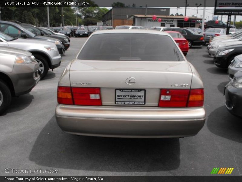 Mystic Gold Metallic / Ivory 2000 Lexus LS 400