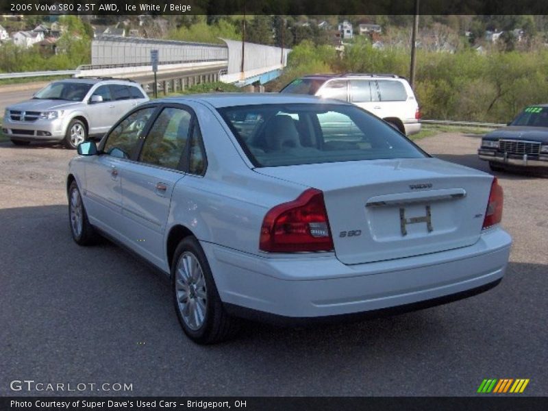 Ice White / Beige 2006 Volvo S80 2.5T AWD