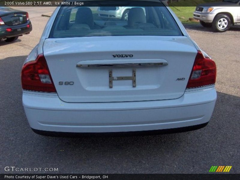 Ice White / Beige 2006 Volvo S80 2.5T AWD