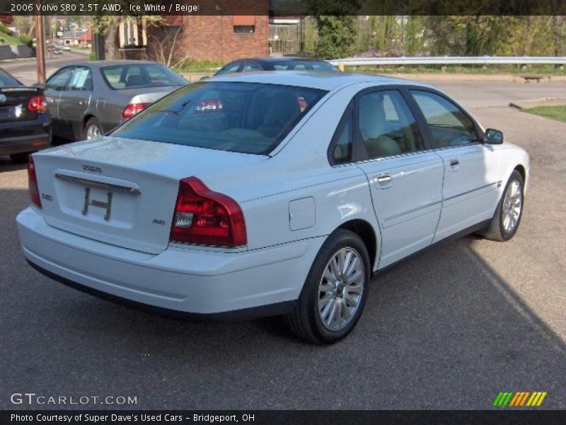 Ice White / Beige 2006 Volvo S80 2.5T AWD