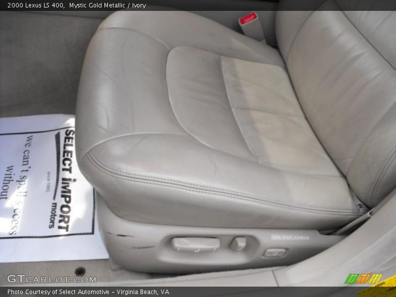 Mystic Gold Metallic / Ivory 2000 Lexus LS 400
