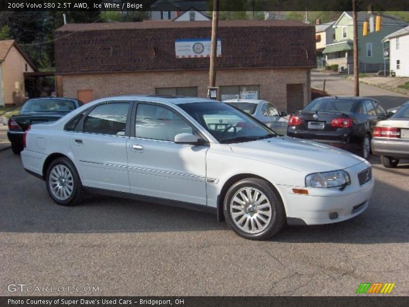 Ice White / Beige 2006 Volvo S80 2.5T AWD