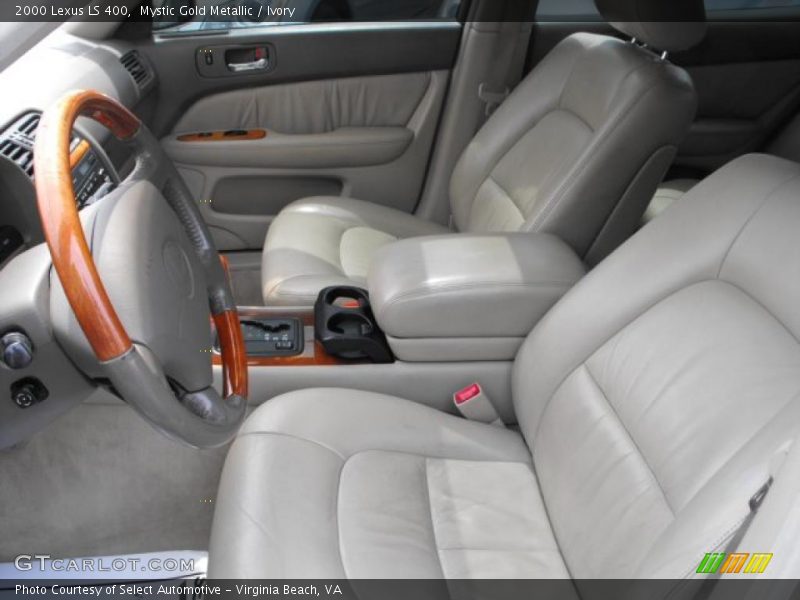 Mystic Gold Metallic / Ivory 2000 Lexus LS 400