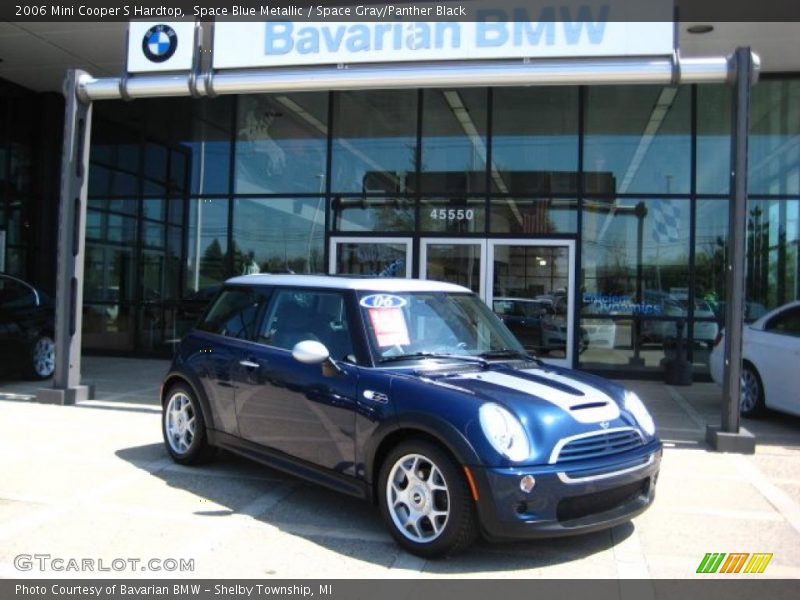 Space Blue Metallic / Space Gray/Panther Black 2006 Mini Cooper S Hardtop