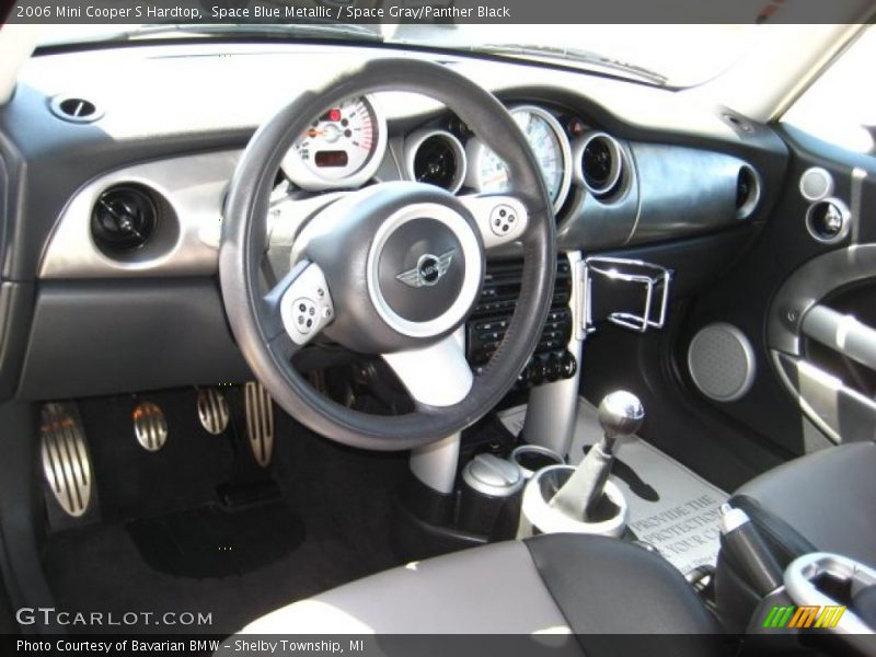 Space Blue Metallic / Space Gray/Panther Black 2006 Mini Cooper S Hardtop
