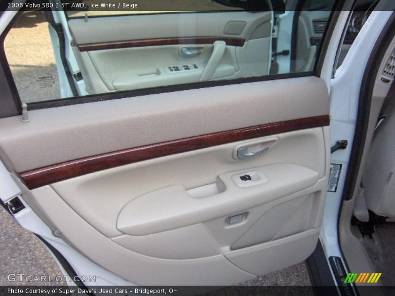 Ice White / Beige 2006 Volvo S80 2.5T AWD