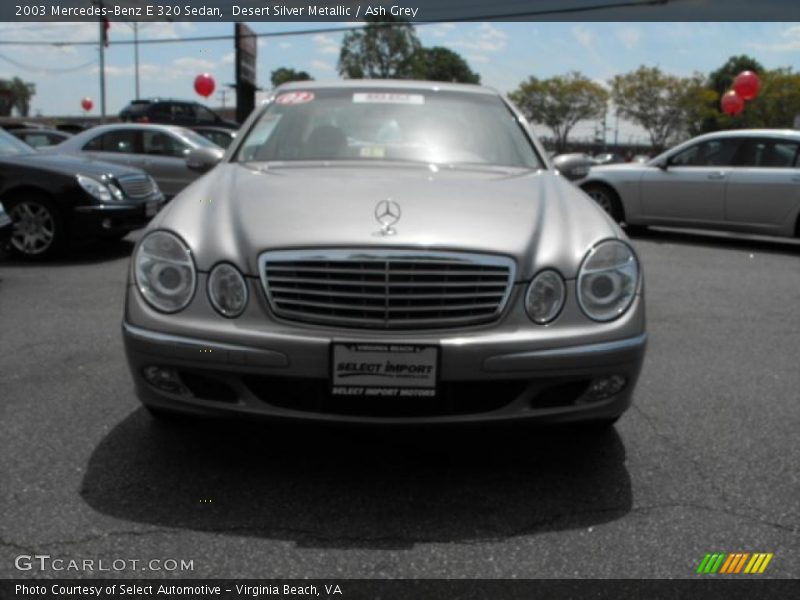 Desert Silver Metallic / Ash Grey 2003 Mercedes-Benz E 320 Sedan