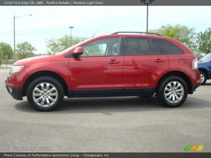 Redfire Metallic / Medium Light Stone 2008 Ford Edge SEL AWD