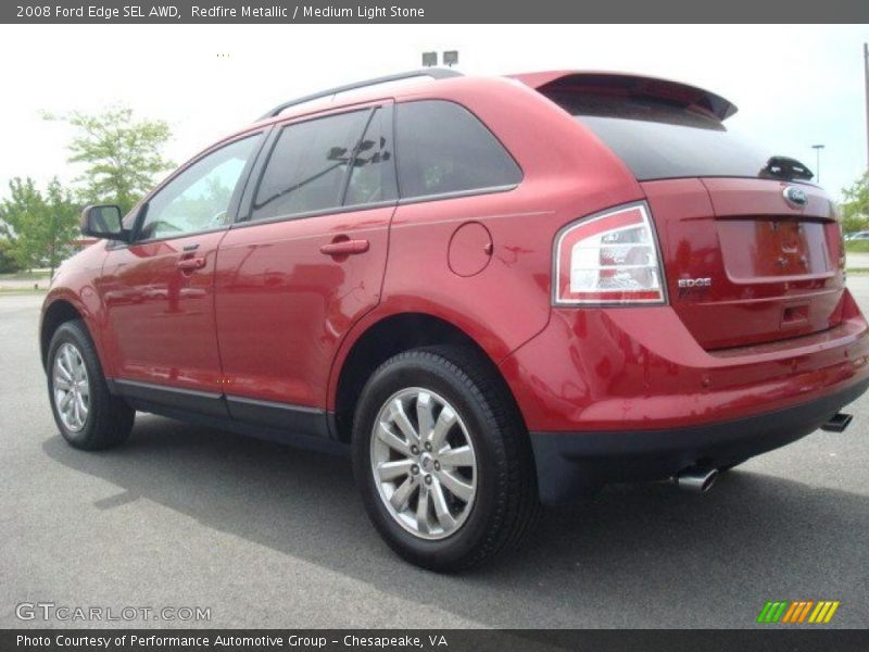 Redfire Metallic / Medium Light Stone 2008 Ford Edge SEL AWD