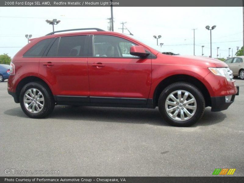 Redfire Metallic / Medium Light Stone 2008 Ford Edge SEL AWD