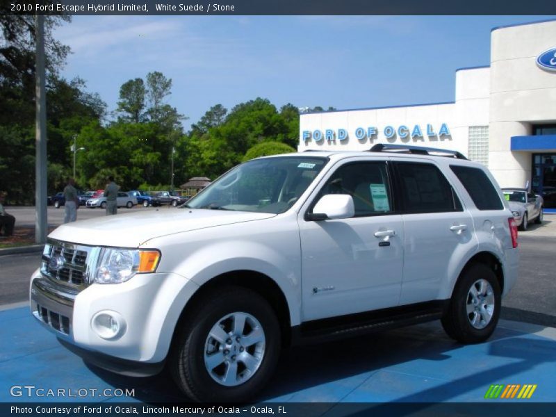 White Suede / Stone 2010 Ford Escape Hybrid Limited
