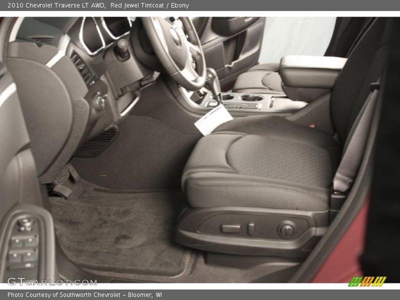 Red Jewel Tintcoat / Ebony 2010 Chevrolet Traverse LT AWD