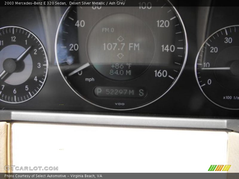 Desert Silver Metallic / Ash Grey 2003 Mercedes-Benz E 320 Sedan