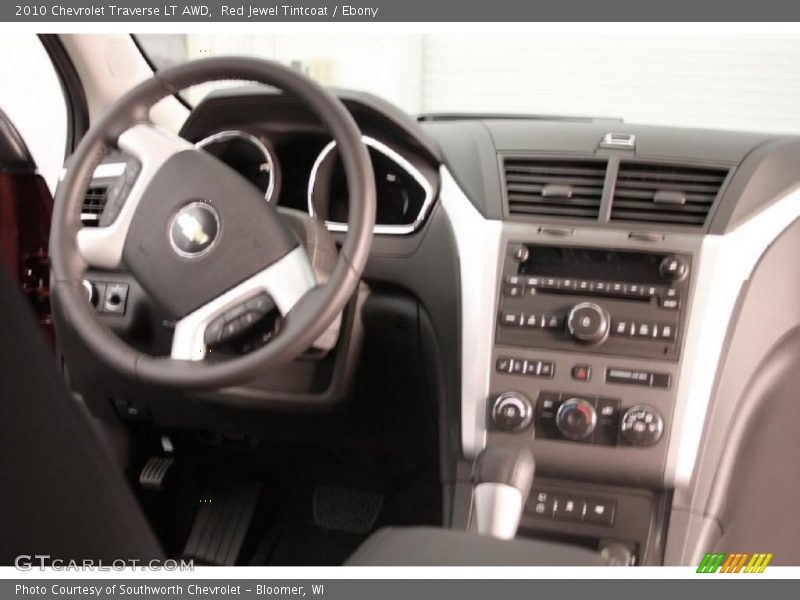 Red Jewel Tintcoat / Ebony 2010 Chevrolet Traverse LT AWD