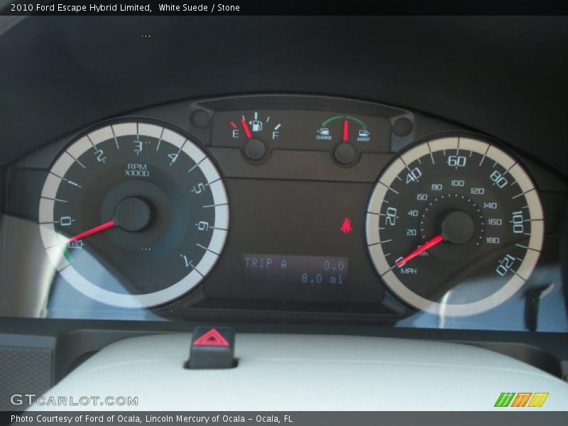 White Suede / Stone 2010 Ford Escape Hybrid Limited