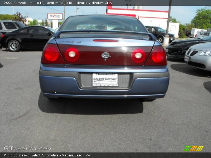 Medium Regal Blue Metallic / Medium Gray 2000 Chevrolet Impala LS