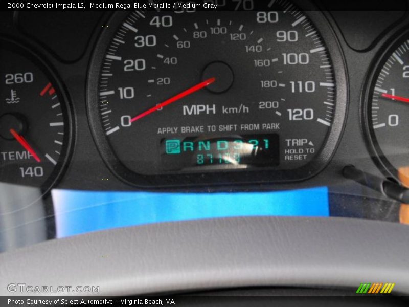 Medium Regal Blue Metallic / Medium Gray 2000 Chevrolet Impala LS